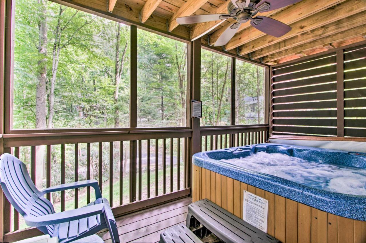 A-Frame Cabin With Hot Tub Less Than 1 Mi To Ober Gatlinburgヴィラ エクステリア 写真