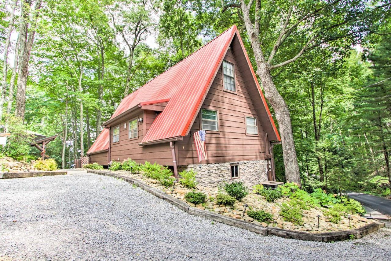 A-Frame Cabin With Hot Tub Less Than 1 Mi To Ober Gatlinburgヴィラ エクステリア 写真
